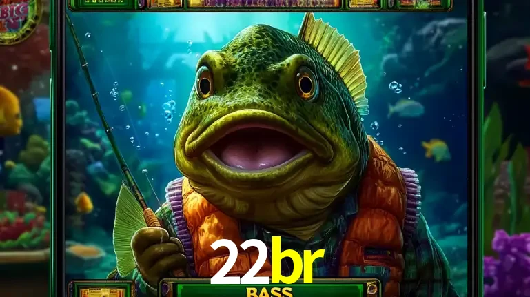 Personagem de peixe pescador do popular jogo de slot com tema de pescaria, uma das emocionantes opções de caça-níqueis para jogar e ganhar no cassino 22br.