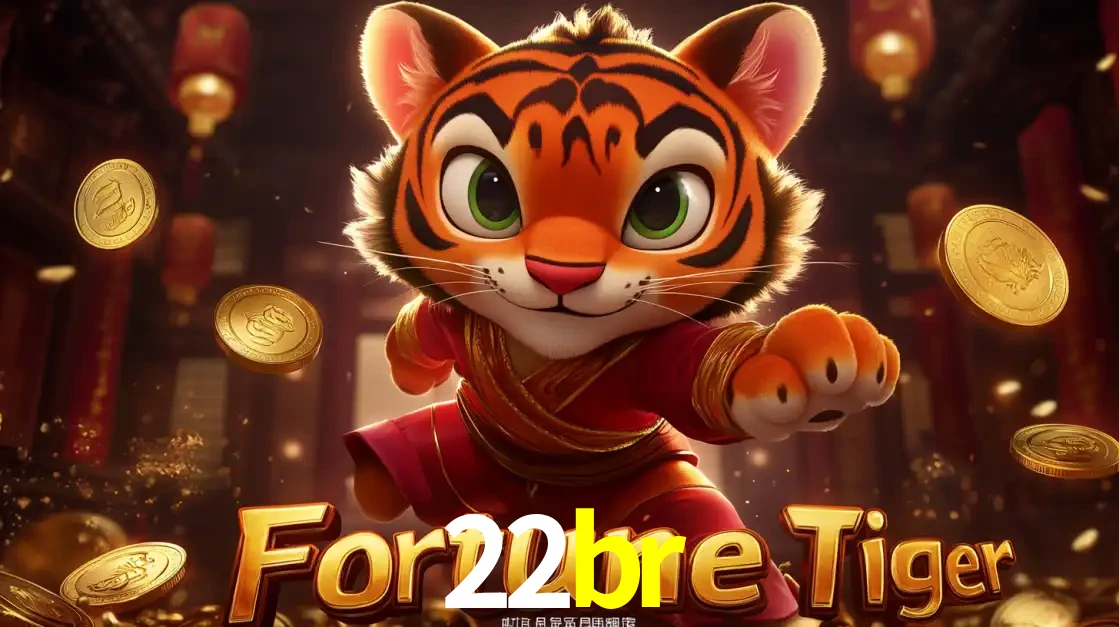 O carismático mascote do jogo de slot Fortune Tiger, um tigre fofo em pose de artes marciais, pronto para trazer sorte e multiplicadores de ganhos no cassino online 22br.
